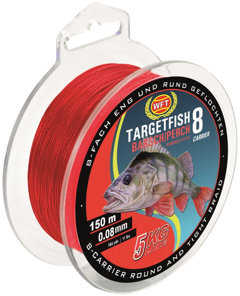 WFT Target Fish 8 Barsch Rot 150m - Angelshop